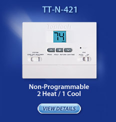 Non-Programmable 2 heat/1 cool