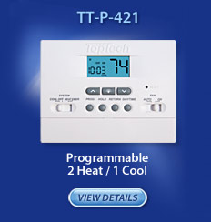 Programmable 2 heat/1 cool - TT-P-421